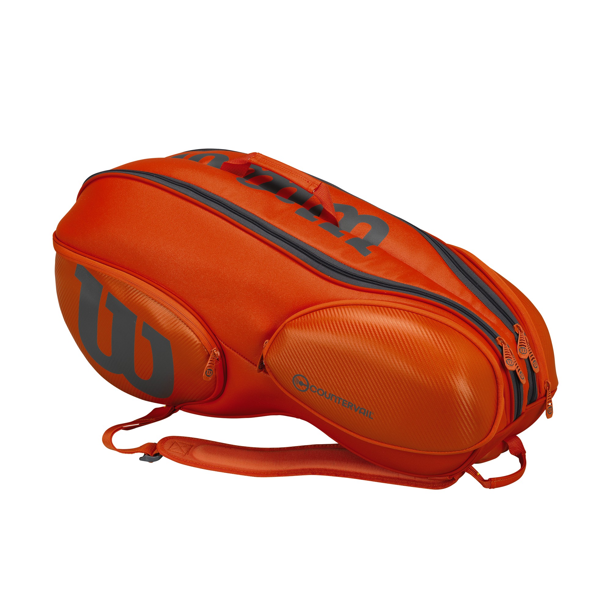 Wilson Vancouver Backpack Tennis Racket Bag WRZ844709 9Pack Grey Orange